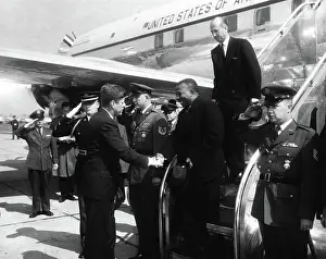 Arrival ceremony for Sylvanus Olympio