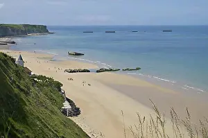 Normandy Prints: Arromanches-les-Bains, D-Day, Gold Beach