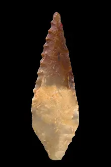 Mineral Matter Prints: Arrowhead in chipped stone. Neolithic period