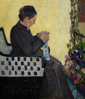 1907 Prints: The Artist's Mother, Broncia Koller-Pinell, 1907