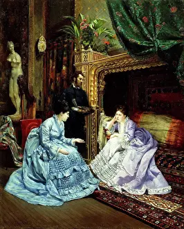 Oil On Canvas Prints: The Artist's Studio. Henri Pierre Hippolyte Dubois (1837-1909)
