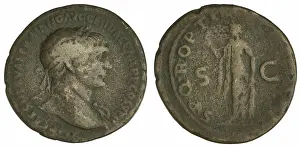 Laurel Wreaths Prints: ﻿as. Trajan (cesarz rzymski ; 98-117), emperor