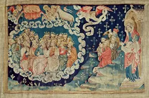 Angel Prints: The Ascension of the Lamb, 14th century French tapestry from the cycle Apocalypse of Saint John or Angers Apocalypse