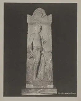 Black Ink Prints: Athene, Stele of Agathocles from Thepiae