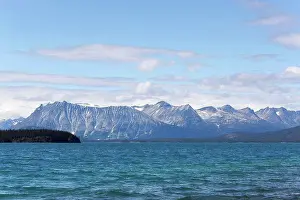 Mountainous Prints: Atlin Lake, mountains behind, Tagish Highland