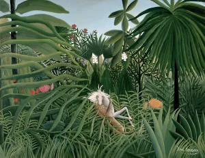 Killing Prints: The Attack Of The Jaguar 1910 Henri Rousseau (1844-1910 French) Pushkin Museum of Fine Arts