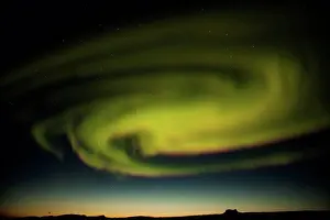 Outer Space Prints: Aurora borealis over Iceland