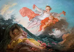 Period Costume Prints: Aurora Trionephing over Night; about 1755-56 Oil on canvas Jean-Honore Fragonard French; 1732-1806