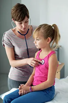 Examination Prints: Auscultation, child