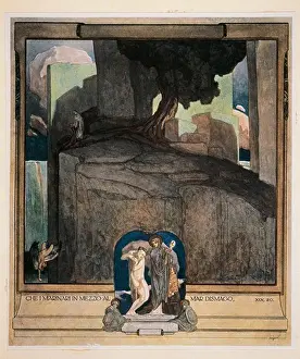 Tranquil Scene Prints: Austria, Vienna, Illustration of Dante Alighieri's Divine Comedy (Purgatory)