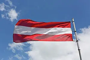 National Colours Prints: Austrian flag, Austria, Europe