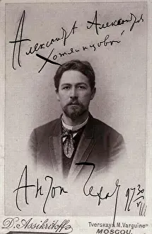 Photo Graphy Prints: Author Anton Chekhov (1860-1904), Pavlov, Pyotr Petrovich (1860-1925)