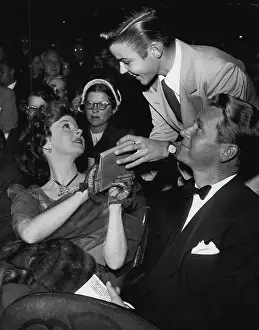 Arts Culture Prints: Autographs - Susan Hayward, Jers Barker. November 17, 1951