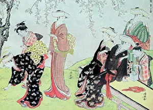 Asian Art Prints: Autumn scene in Nihonbashi, 1786