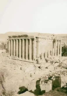 1900 Prints: Baalbek. Temple of Bacchus 1900, Lebanon, Baʻlabakk