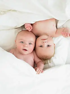 Verticals Prints: babies in bed