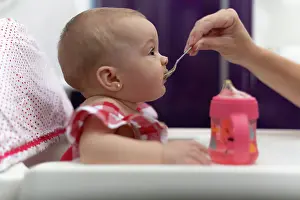 Small Group Prints: baby eating porridge, sela gives her mother