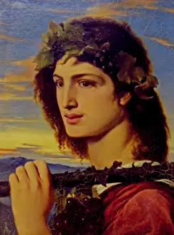 Depicts Prints: Bacchus, 1867 by Simeon Solomon (1840-1905)