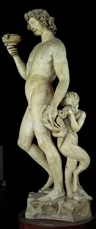 Wine Prints: Bacchus Michelangelo Buonarroti (1475-1564/Italian) Bargello National Museum
