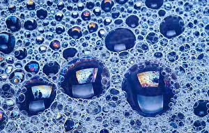 Cleaning Prints: Background of the soap suds