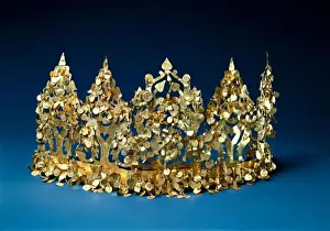 Elegance Prints: Bactrian Gold: Crown Artist Unknown Kabul Museum, Afghanistan