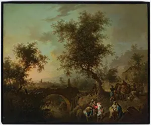 Pejzaze Prints: The baptism of the courtier of the Ethiopian Queen; Seekatz