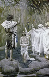 Baptism Prints: Baptism of Jesus James Tissot (1839-1902/ French)
