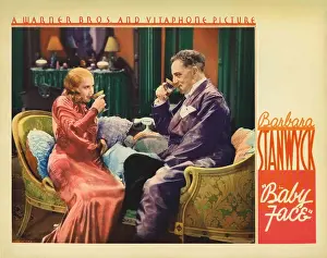Story Prints: Barbara Stanwyck (1907-1990); and Joseph Henry Kolker (1874 1947) in Baby Face