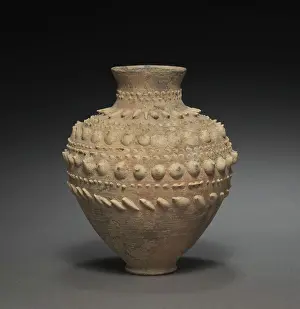 Clay Prints: Barbotine Vase, 1st to 2nd Centuries AD