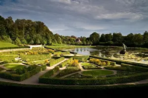 National Landmark Prints: Barock terrace garden with lake