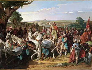 1871 Prints: The Battle of Guadalete, Blanco y Pérez, Bernardo (1828-1876)