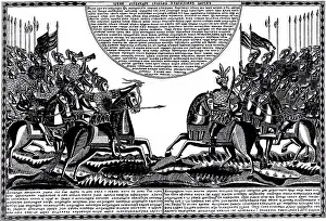 Cyrillic Script Prints: Battle of Hydaspes River by Russian master