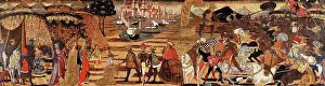 Tent Prints: The Battle of Issus and the Family of Darius before Alexander - a cassone front