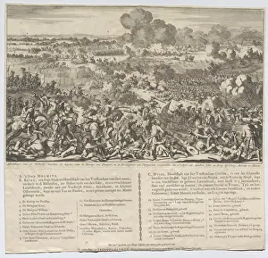 Battle Prints: The Battle of Mollwitz on April, Jacobus Hayman, publisher