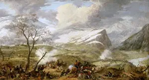 Neoclassicism Prints: The battle of Rivoli on 14 January 1797 (Detail)