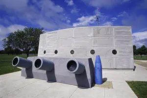 Battleship Prints: Battleship USS South Dakota Memorial Sioux Falls South Dakota USA