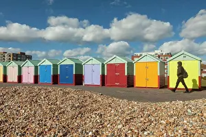 Colourful Prints: Beach huts on Hove seafront