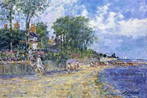 Impressionism Prints: The Beach Party, Afternoon at Jonville