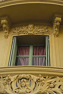 Balcony Prints: Beautiful Balcony with Window in Nice, Cote d'azur in France