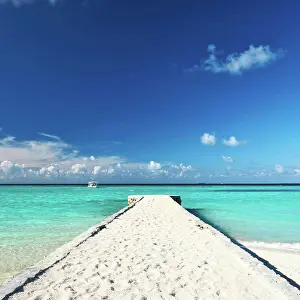 Draussen Prints: Beautiful beach with jetty Beautiful beach with jetty at Maldives Copyright: xZoonar