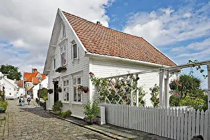 Condominium Prints: Beautiful old wooden houses in Old Stavanger