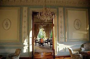 Luminous Prints: One of the beautifull decorated and painted rooms of the Grand Hotel Kronenhof in Pontresina
