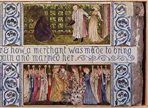 Monarchy Prints: Beauty and the beast tile panel (detail)
