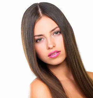 Skincare Prints: Beauty, cosmetics and portrait of woman in studio with natural skincare