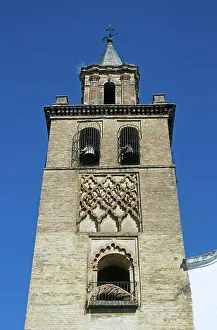 Union Prints: Bell tower, Church of Omnium Sanctorum, Seville, Spain