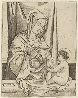 Virgin Prints: Benedetto Montagna, The Virgin and Child, c 1502 The Virgin and Child