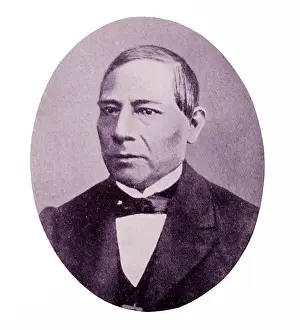 Leader Prints: Benito Juarez 1806-1872 became president of Mexico