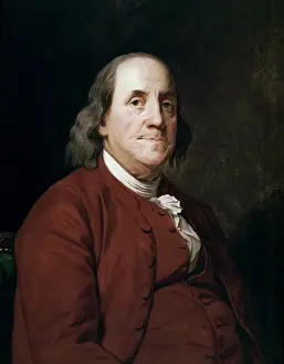 Receding Hairline Prints: Benjamin Franklin Joseph Wright (1734-1797 British) Corcoran Gallery of Art