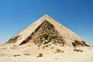 North Africa Prints: The Bent Pyramid at Dahshur, UNESCO World Heritage Site