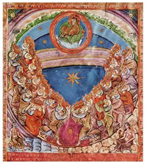 Adoration Prints: The Beringarius Codex. The adoration of the Lamb from the Codex Aureus of St